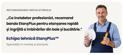 EtanșPlus™ – Bandă Autoadezivă de Etanșare, 3,8 cm × 3,2 m – Protecție Împotriva Infiltrațiilor