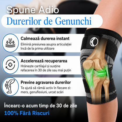 Genunchieră GenoFix™ – Susținere și Protecție pentru Genunchi