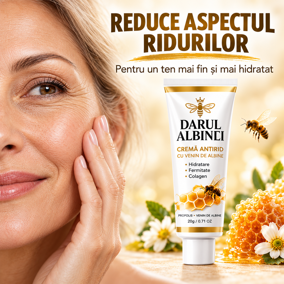 Cremă Darul Albinei™ ⭐ cu venin de albine (1+1 GRATIS)