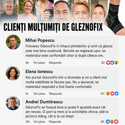 Gleznieră GleznoFix™ – Susținere și Protecție pentru Gleznă