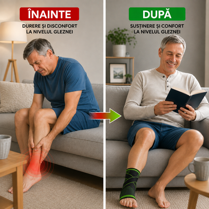 Gleznieră GleznoFix™ – Susținere și Protecție pentru Gleznă
