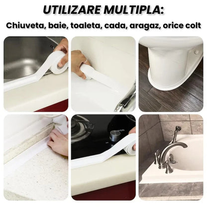 EtanșPlus™ – Bandă Autoadezivă de Etanșare, 3,8 cm × 3,2 m – Protecție Împotriva Infiltrațiilor