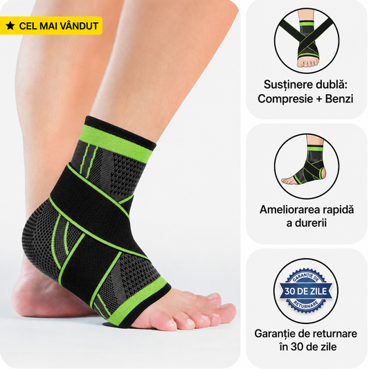 Gleznieră GleznoFix™ – Susținere și Protecție pentru Gleznă