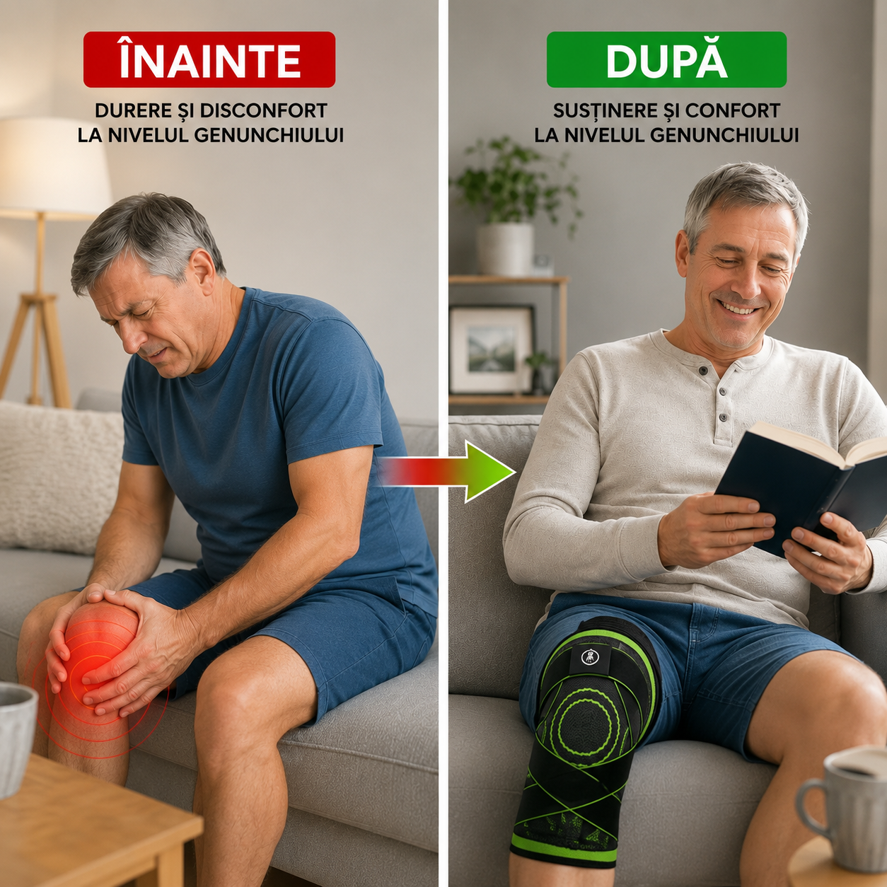 Genunchieră GenoFix™ – Susținere și Protecție pentru Genunchi